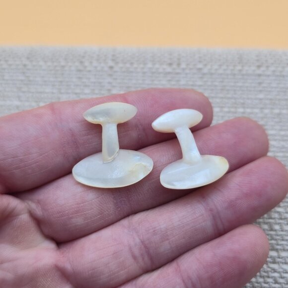 Mother Of Pearl Cuff Links A5985 - Picture 4 of 6